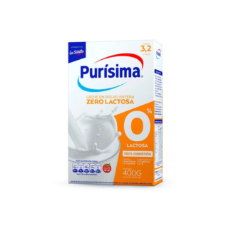 Leche en Polvo Purísima Zero Lactosa 400 gr