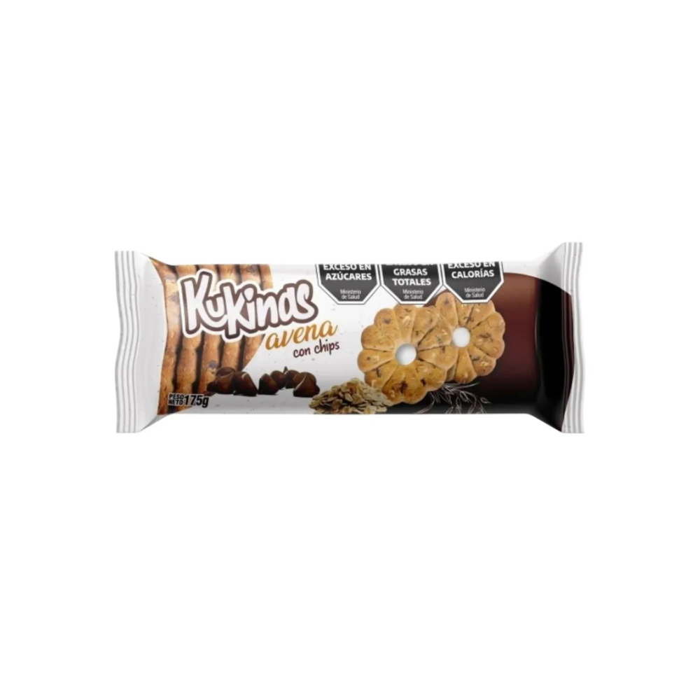 Galletas Kukinas Avena con Chips 175 gr