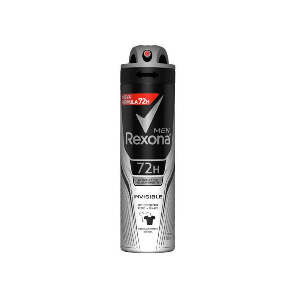 Desodorante Rexona Men Invisible 72 hs 150 ml