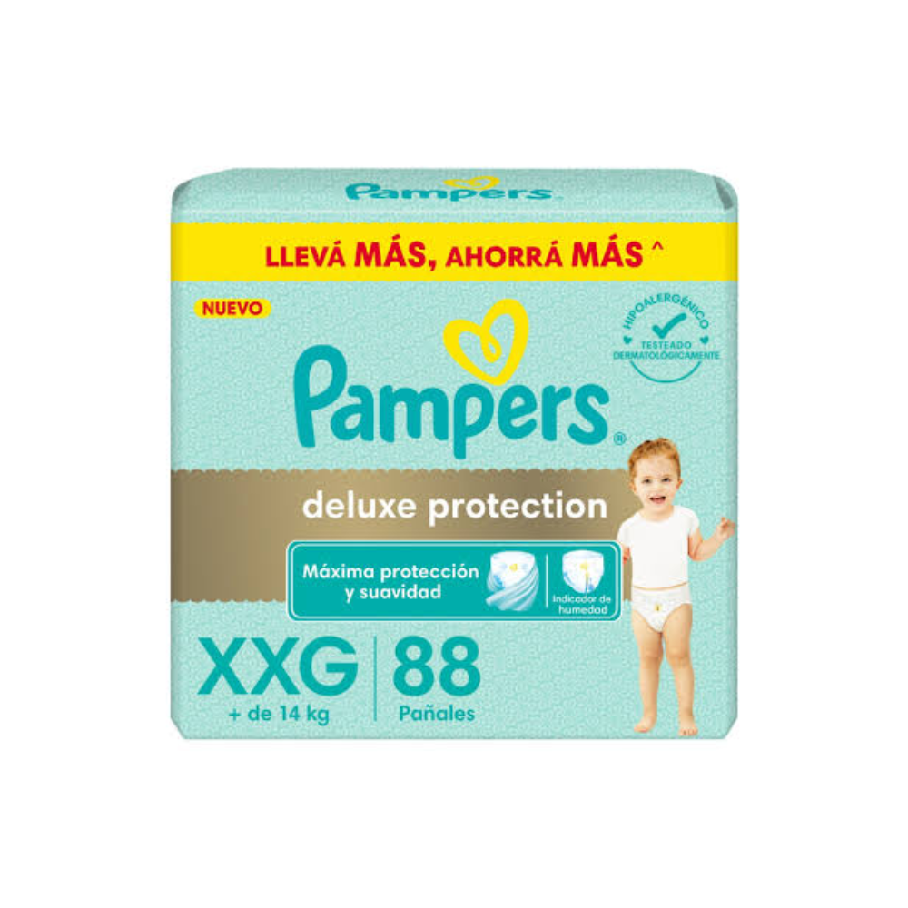 Pañal Pampers Deluxe Ahorro Superpack XXG x 88 unidades