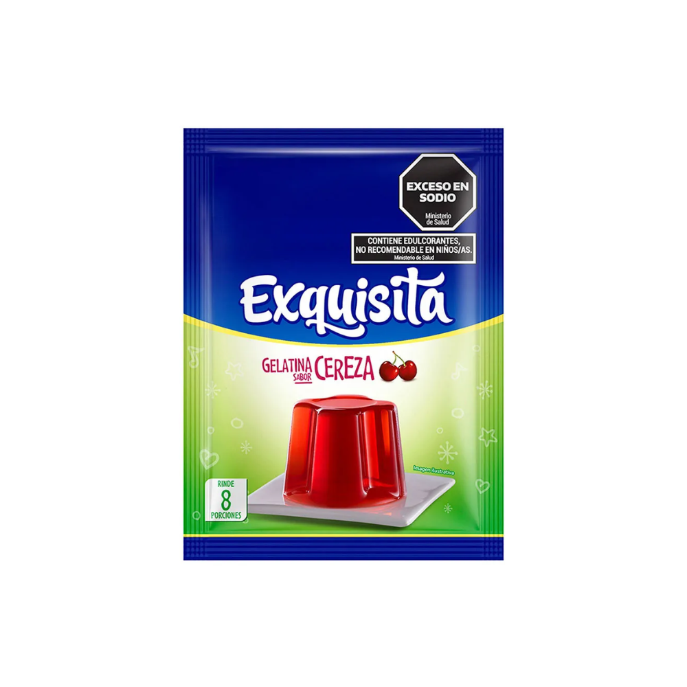 Gelatina Exquisita Light Cereza 22 gr