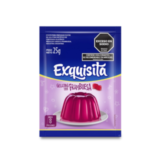 Gelatina Exquisita Frambuesa 25 gr