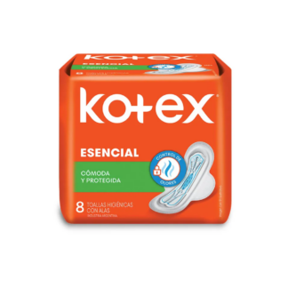 Toallas Kotex Esencial x 8 unidades