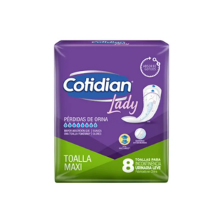 Toallas Cotidian Lady Maxi 8 unidades