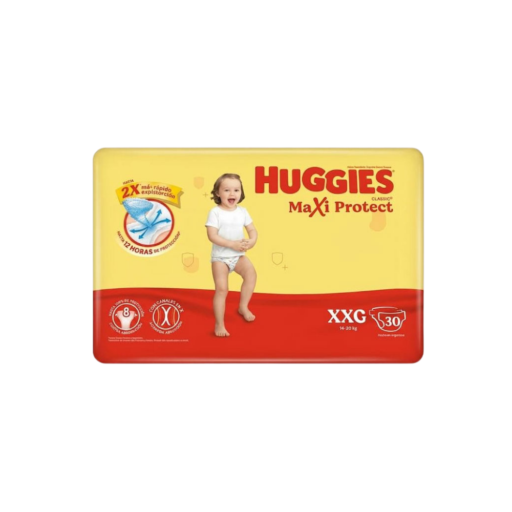Pañal Huggies Classic Jumbo Maxi XXG x 30 unidades