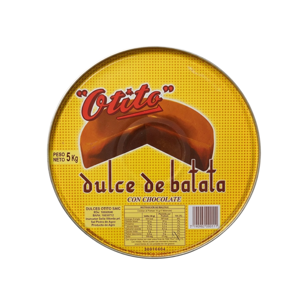 Dulce de Batata Otito Chocolate 5 kg