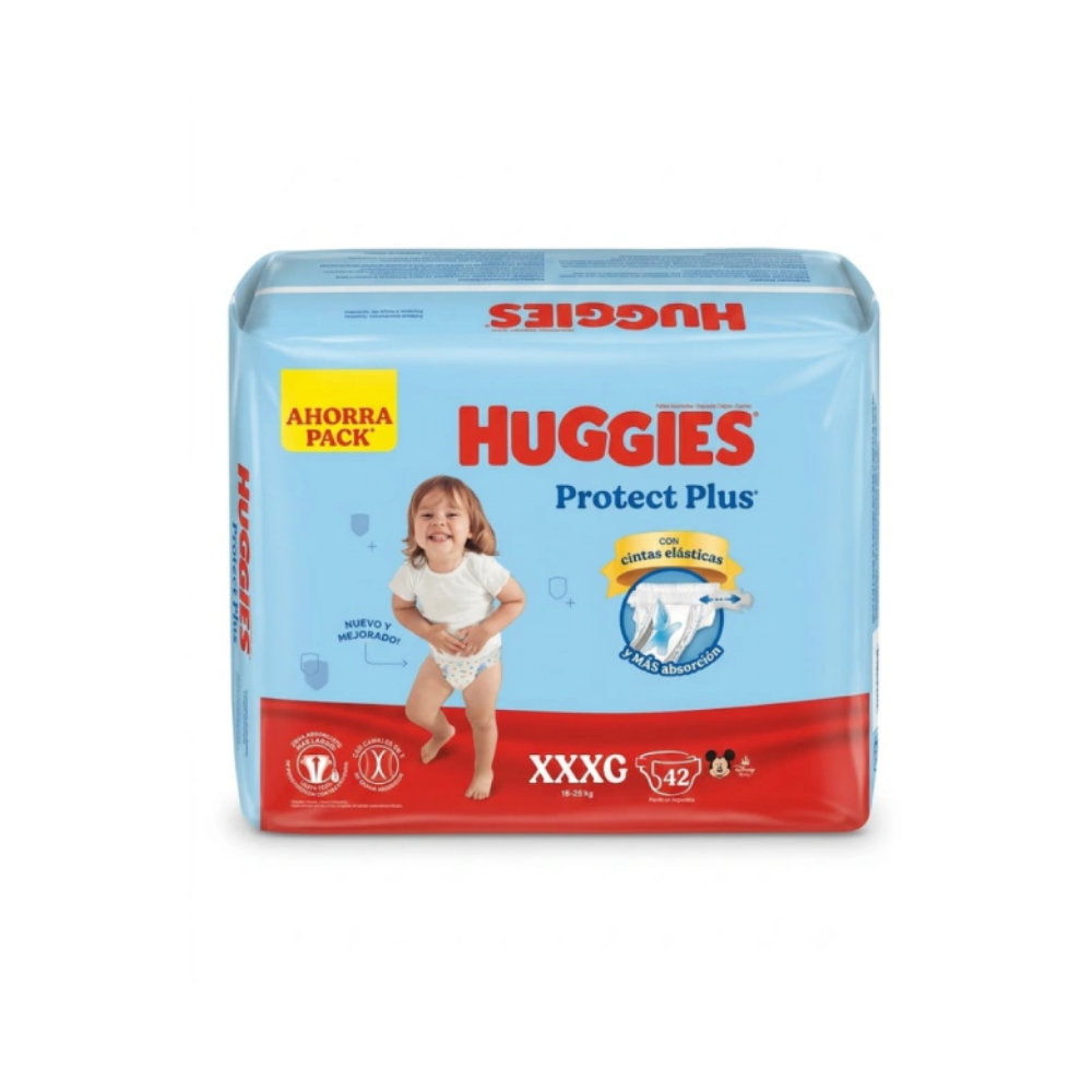 Pañal Huggies Protec Plus Ahorro XXXG x 42 unidades