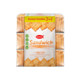 Galletas Granix Sándwich Granagua Pack 3 x 600 gr