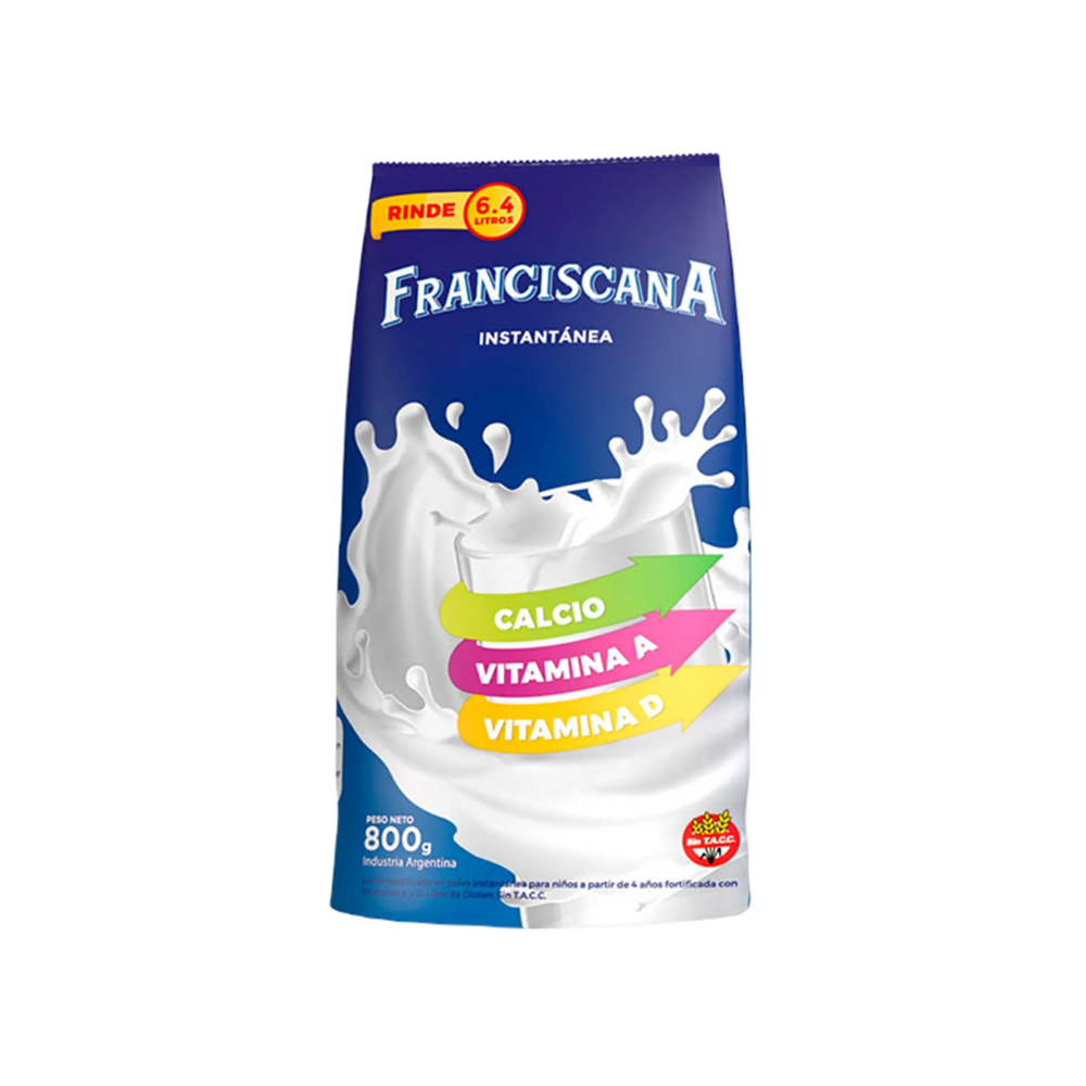 Leche Franciscana en Polvo Fortificada 800 gr