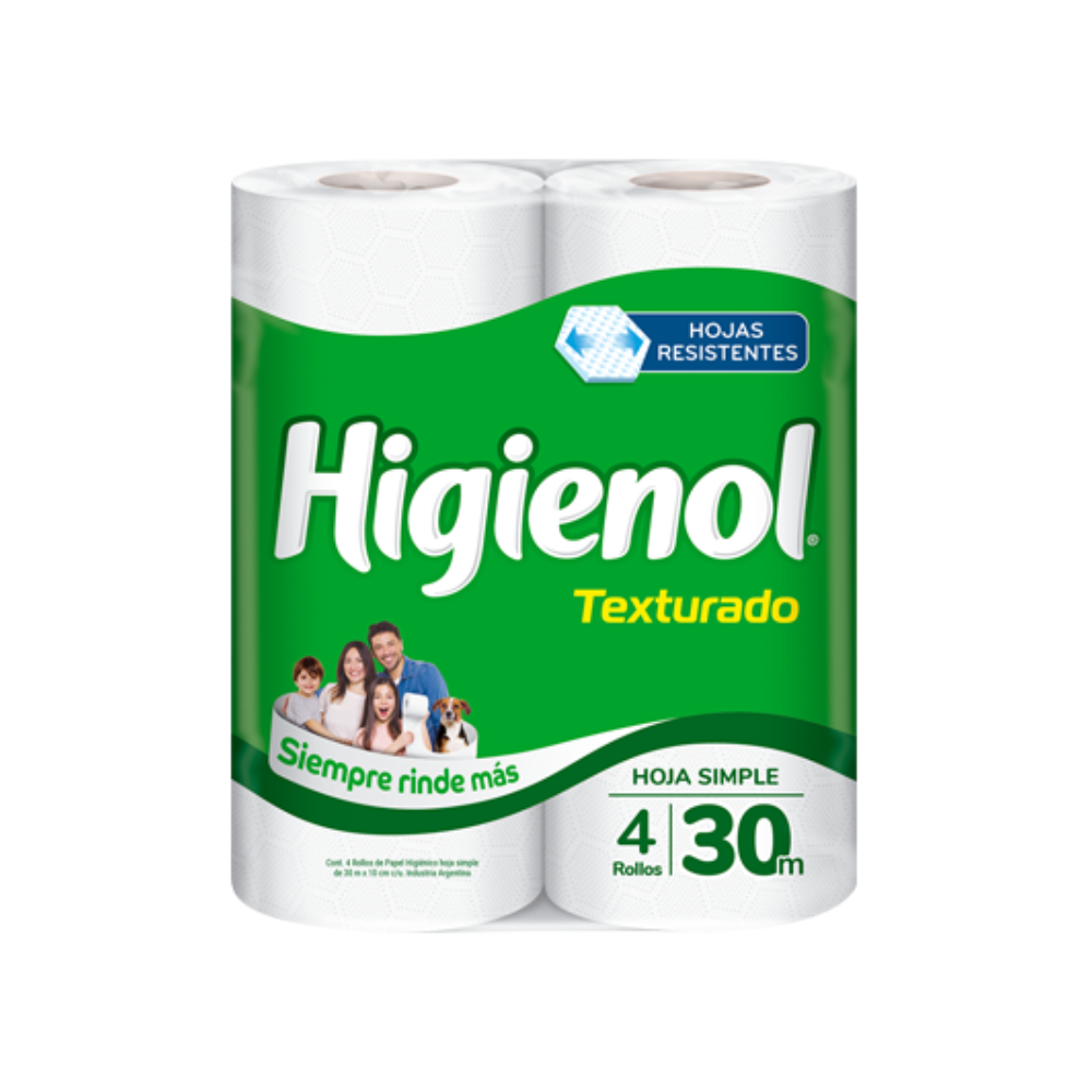 Papel Higienol HS Texturado 4 x 30 mt
