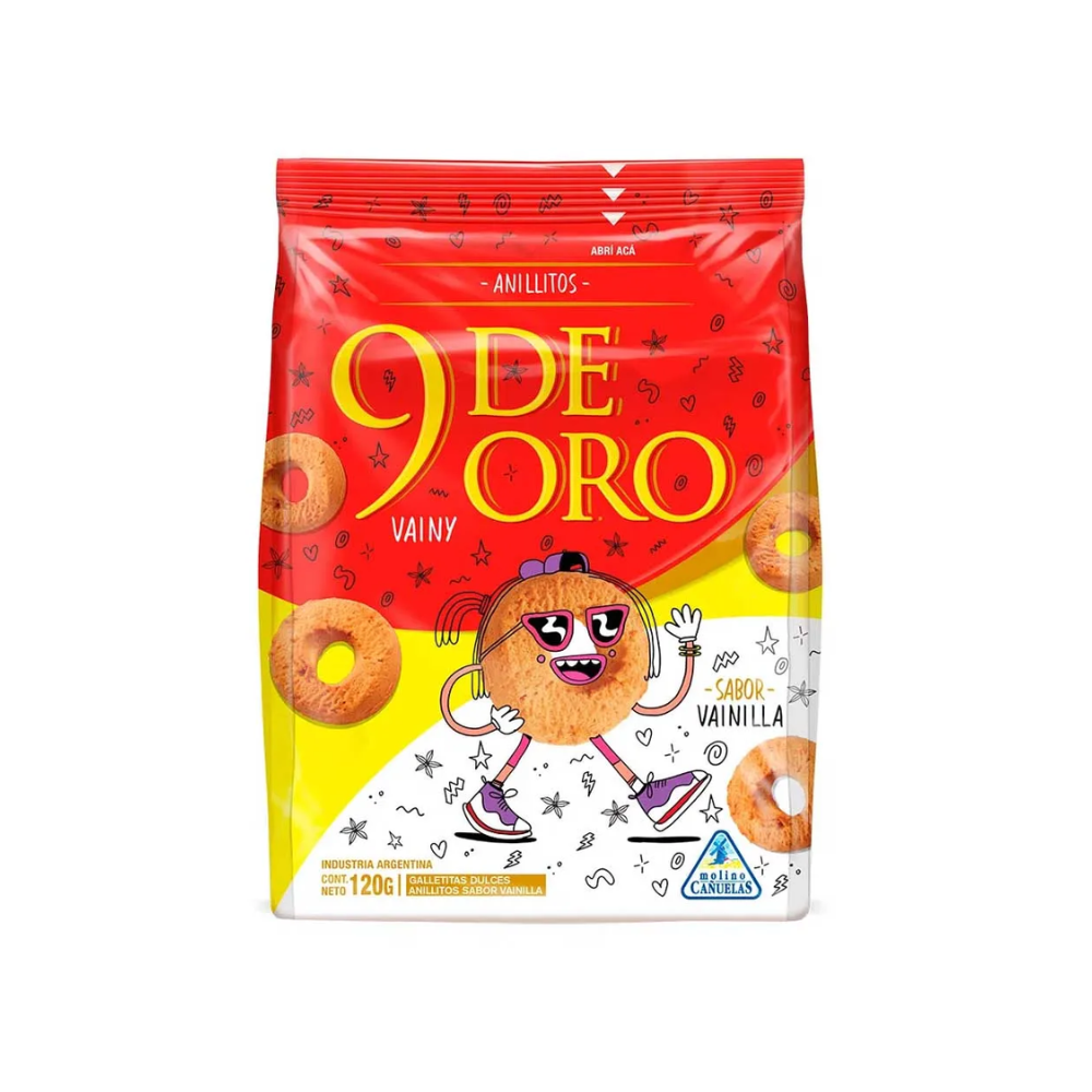 Galletas 9 de Oro Vainilla 120 gr