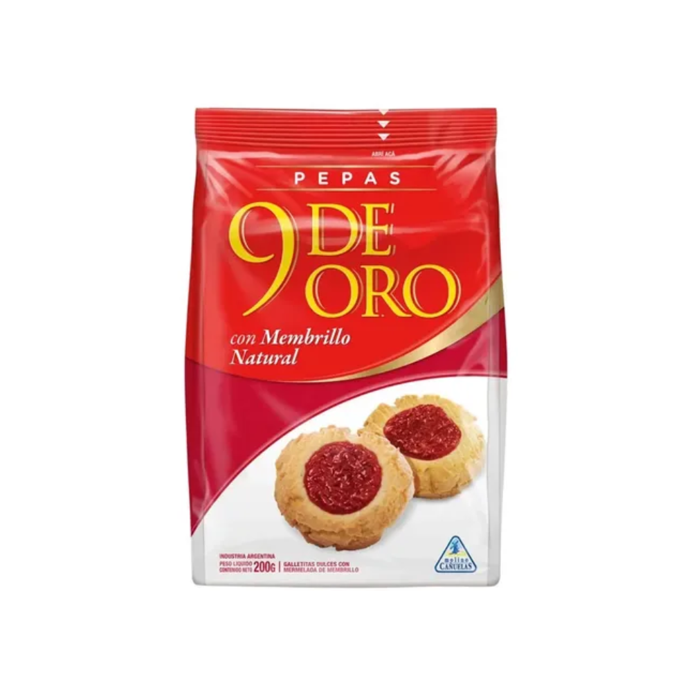 Galletas 9 de Oro Pepas 200 gr