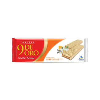 Obleas 9 de Oro Vainilla y Naranja 100 gr