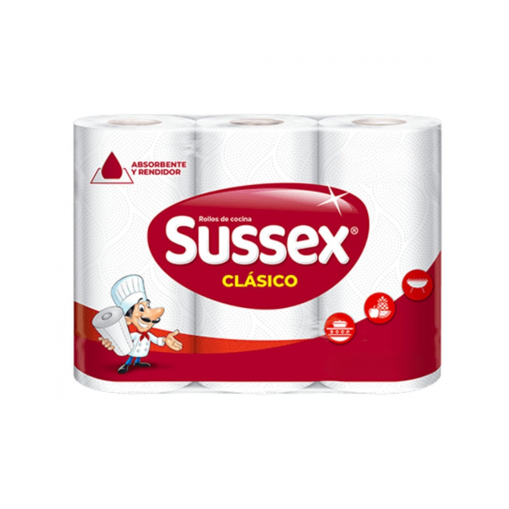 Rollo de Cocina Sussex Clásico 3 x 40 paños