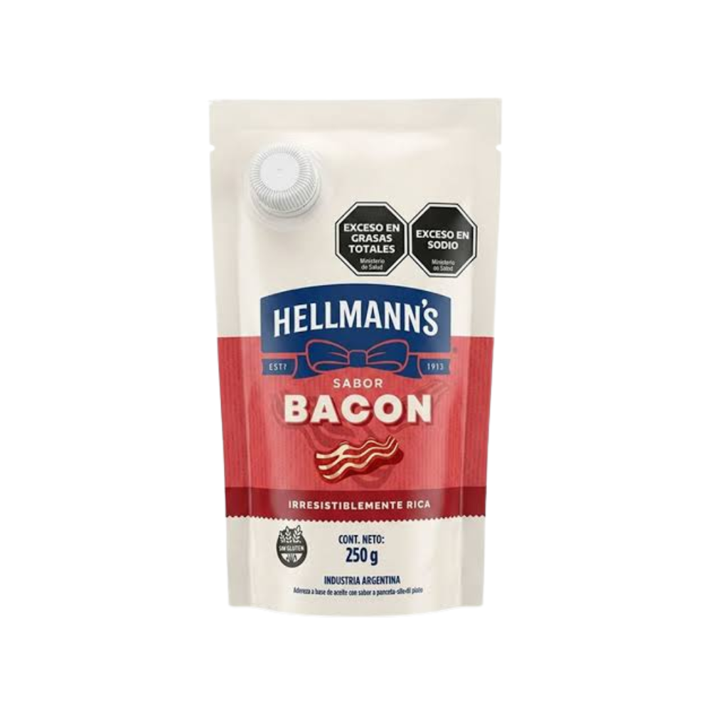 Hellmanns Mayonesa Bacon 250 gr DP
