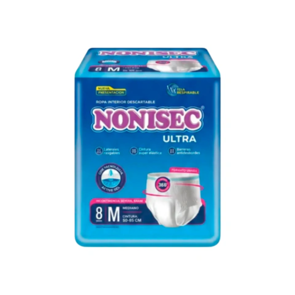 Ropa Interior Nonisec Ultra M x 8 unidades